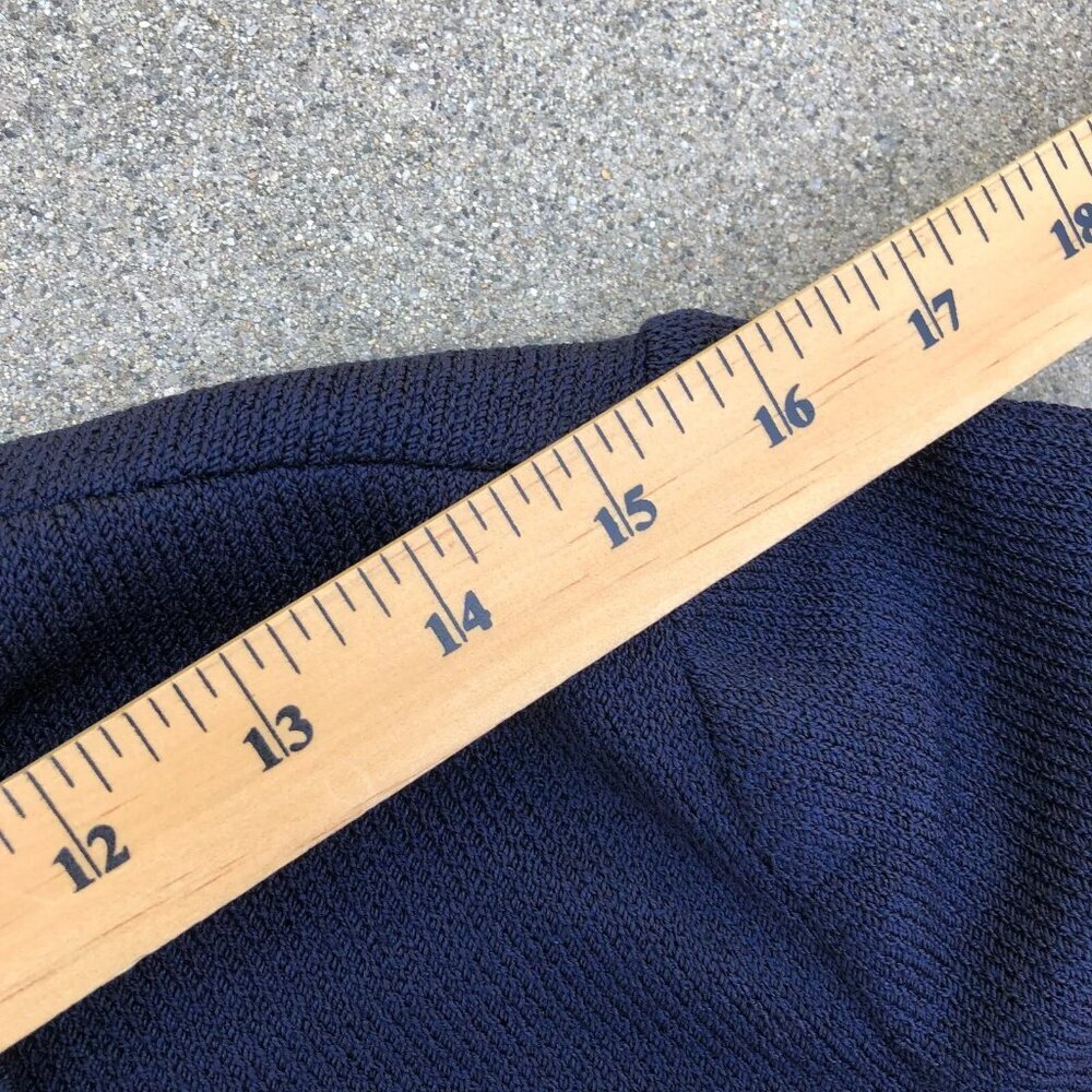 VTG ST JOHN Collection Marie Gray Santana Knit Jumpsuit Romper 2 Blue Designer - Picture 8 of 16